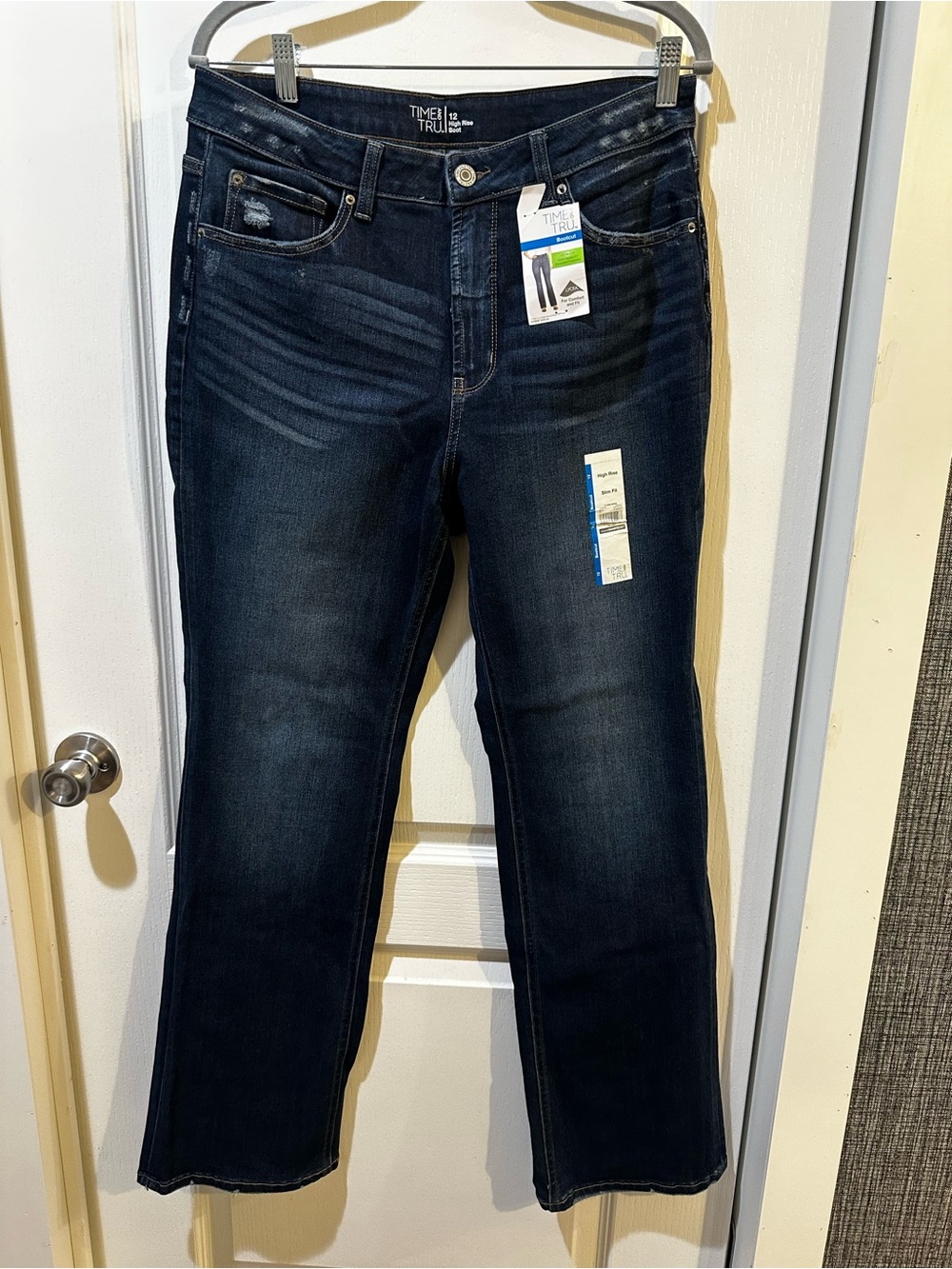 Time and Tru Dark Indigo Straight-Leg Jeans
